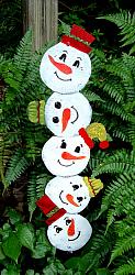 STACKED SNOWMAN HEADS