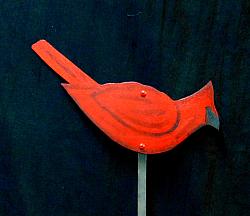 CARDINAL YARD STAKE