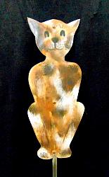 CALICO CAT Garden Stake