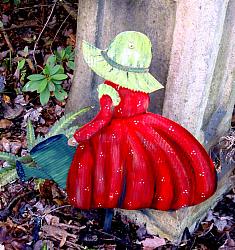 GIRL in Red Dress with WATERCAN